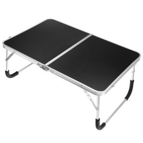 Unique Bargains Foldable Portable Lap Desk Picnic Bed Tray Tables Black