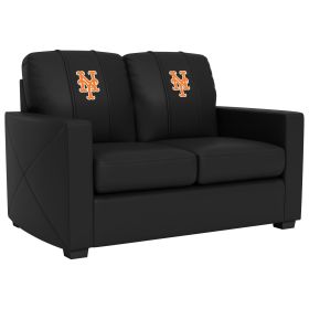 Silver Loveseat with New York Mets Secondary