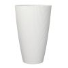 Tall Cream Parker Recycled Resin Planter, 13.9in x 13.9in x 22in