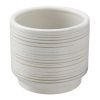 Pottery 6" Teramo Ceramic Planter, White
