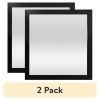 (2 pack) 16'' x 16'' Basic Black Mirror