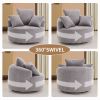 LY-031GY SWIVEL COMPRESSION CHAIR: Single-seat compression chair, Crochet yarn material, Full Sponge Compression Swivel Chair