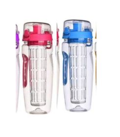 32Oz Fruit Infusing Infuser Water Bottle Water Fruit Bottle BPA Free Plastic Sport Fruit Infuser Water Bottles With Infuser Juice Shaker Drink Bottle (Option: Set2)