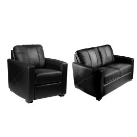 Stationary Seating Collection Commercial Grade Black Upholstery Without Logo (Your New Favorite Chair Set: Club Chair & Loveseat Save $100)