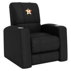 Relax Home Theater Recliner with Houston Astros Secondary (Material: Commercial Grade Synthetic Leather)